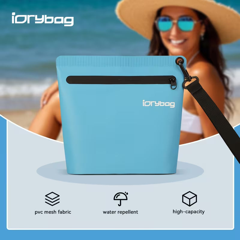 Splashproof Swim & Travel Pouch - Sports Style, Zip Close