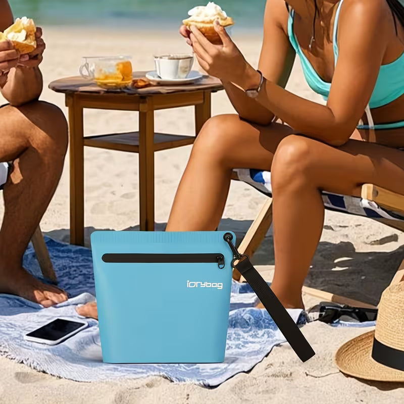 Splashproof Swim & Travel Pouch - Sports Style, Zip Close