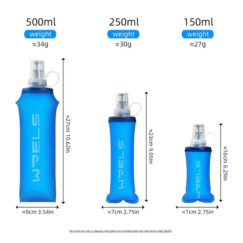 Collapsible Soft Flask - Leak-Proof Running & Cycling Water Bottle