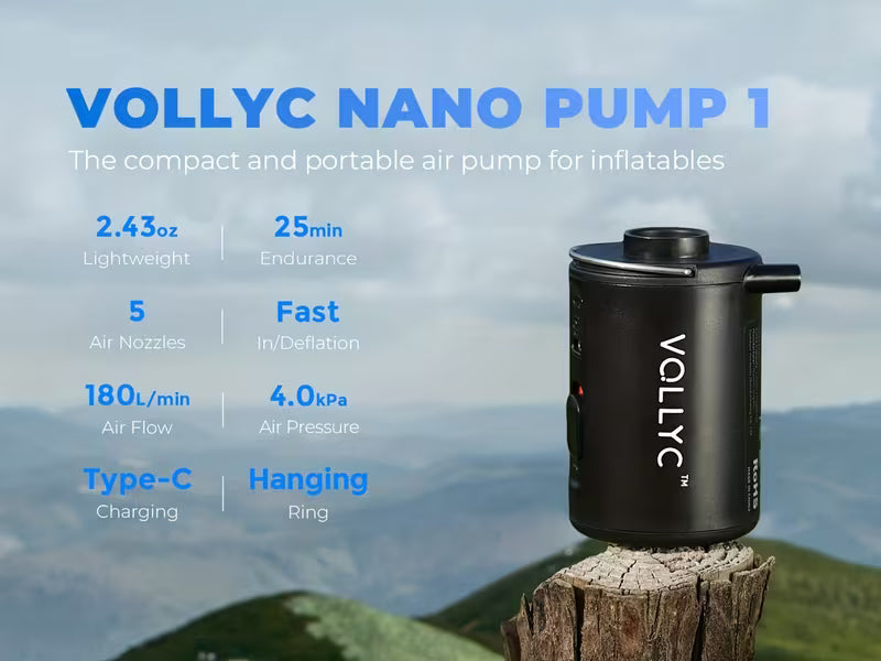 Rechargeable Mini Air Pump, Inflates and Deflates